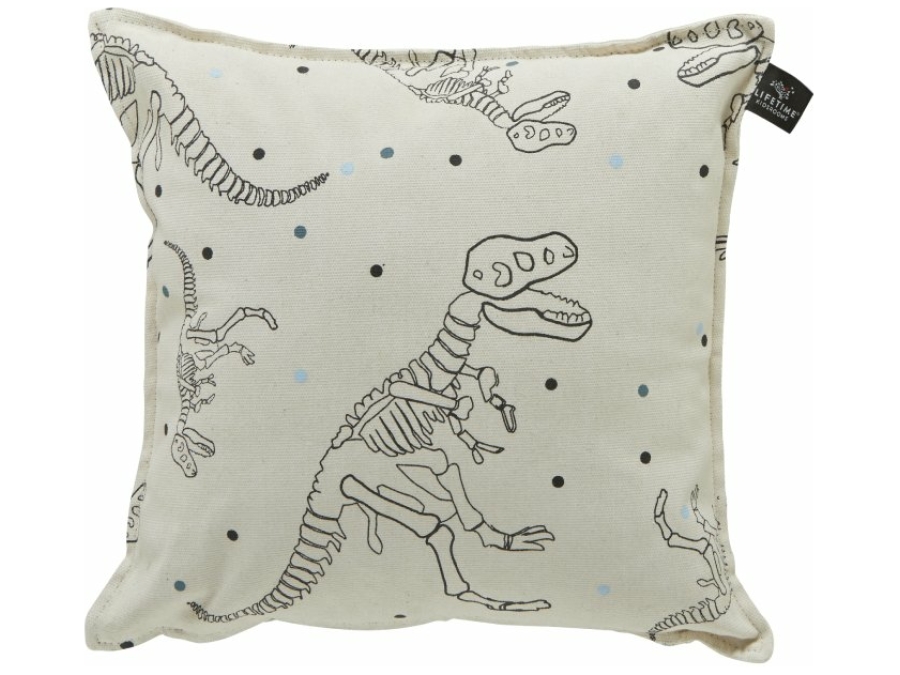 Lifetime vierkant kussen dino's & dots