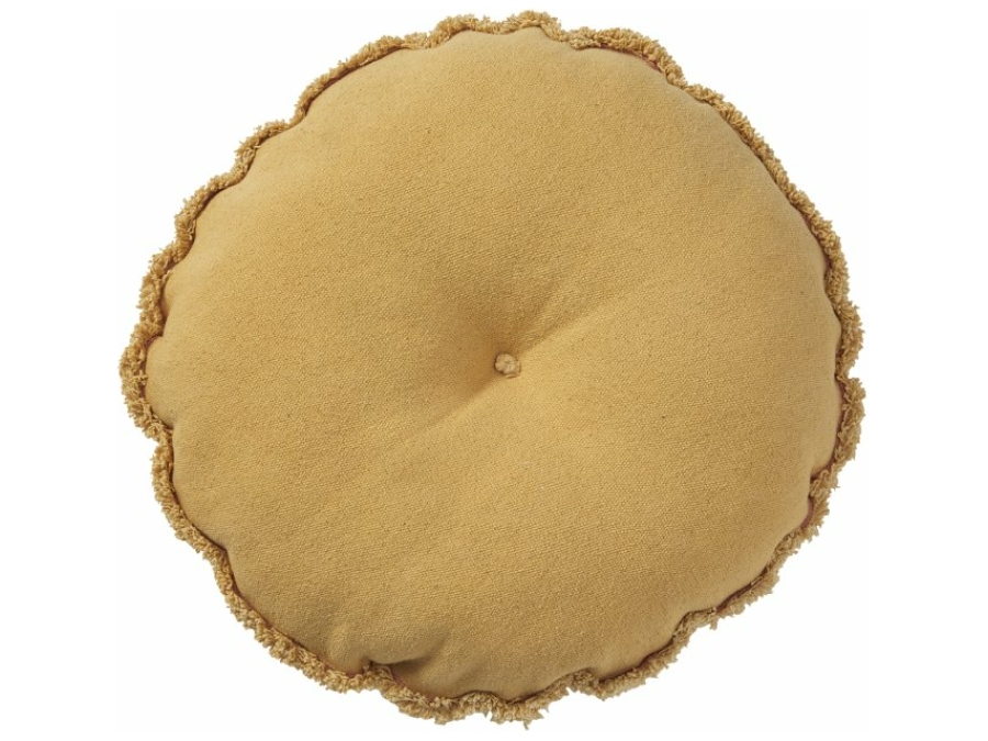 Lifetime rond kussen butterflies - honey glow