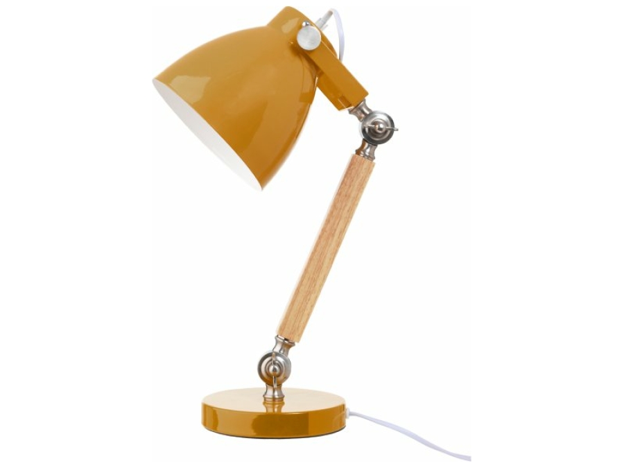 Lifetime bureaulamp hout / geel