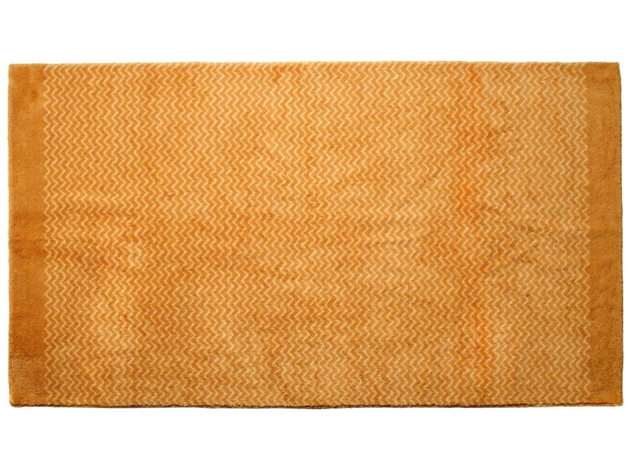 Lifetime vloerkleed zigzag oker