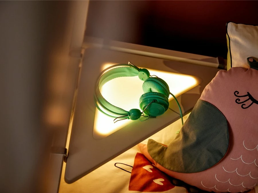 Lifetime hoeklegplank met lamp wit - Afbeelding 4