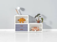 Lifetime 2-vaks boekenkast wit - Afbeelding 4