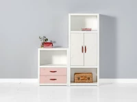 Lifetime 2-vaks boekenkast wit - Afbeelding 3