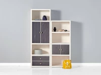 Lifetime 2-vaks boekenkast wit - Afbeelding 2