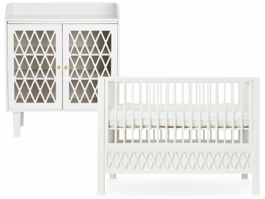 cam cam harlequin 2 delige babykamer white