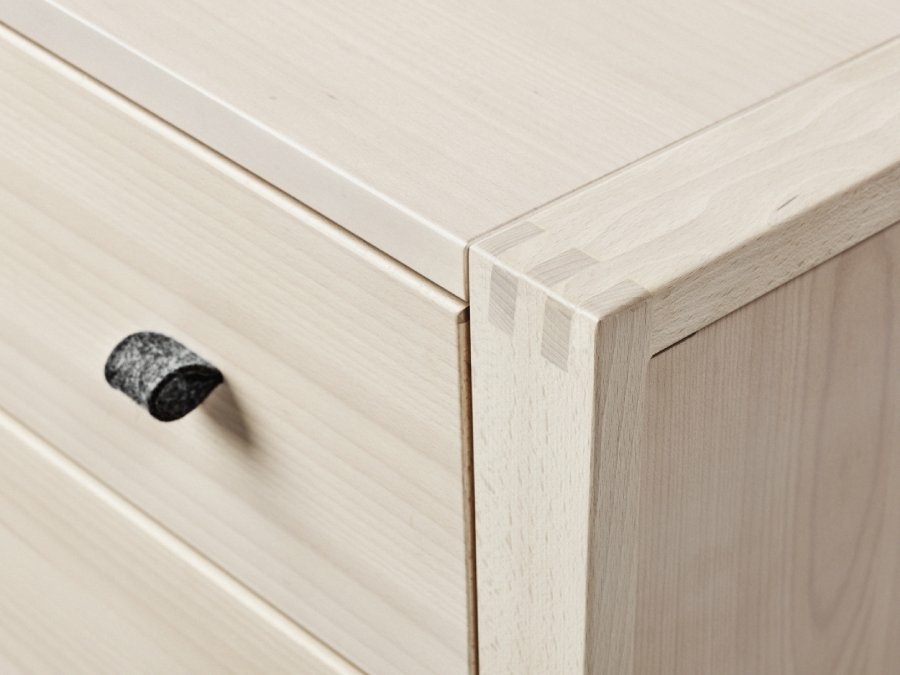 Leander Linea 2-delige babykamer commode - beuken - Afbeelding 5