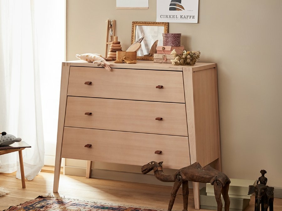 Leander Linea 2-delige babykamer commode - beuken - Afbeelding 6