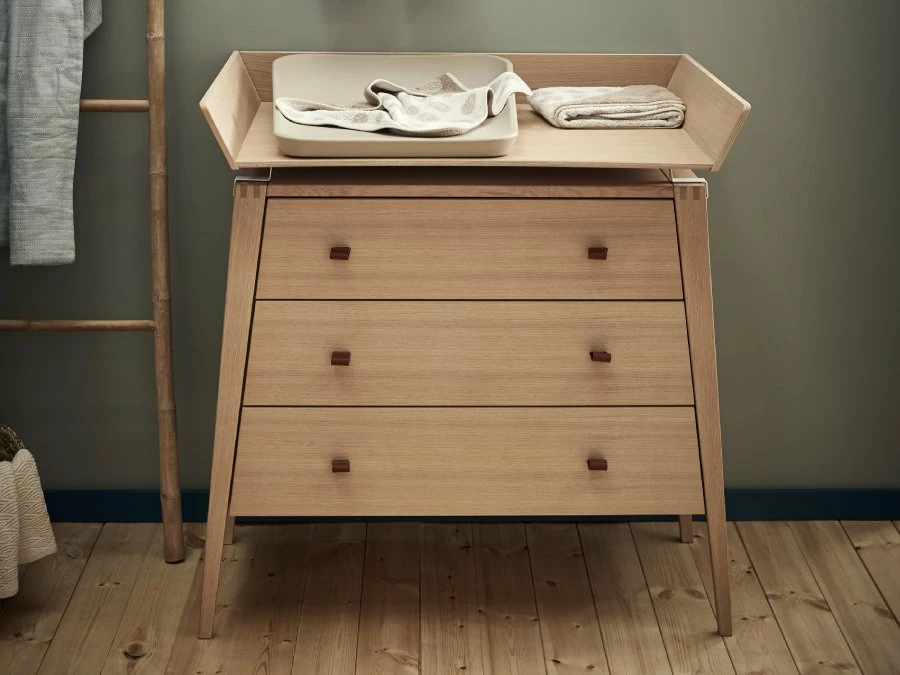 Leander Linea 2-delige babykamer commode - eiken - Afbeelding 6