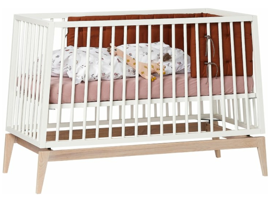 Leander Luna ledikant 60x120 - wit / eiken