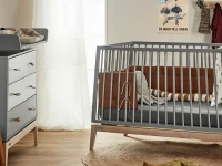 Leander Luna meegroeiledikant 70x140 - grijs / eiken - Afbeelding 2
