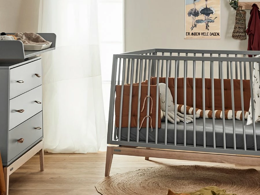 Leander Luna meegroeiledikant 70x140 - grijs / eiken - Afbeelding 2