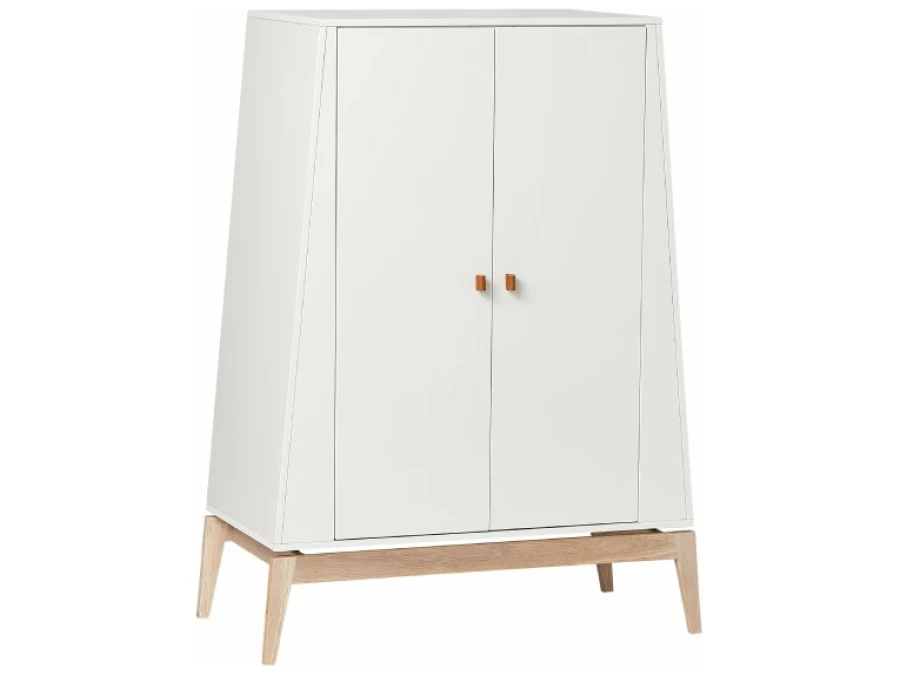 Leander Luna kleine kledingkast - wit / eiken