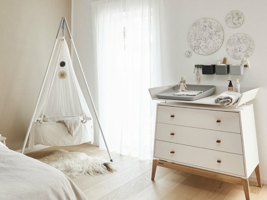 Leander Luna commode - wit / eiken - Afbeelding 5