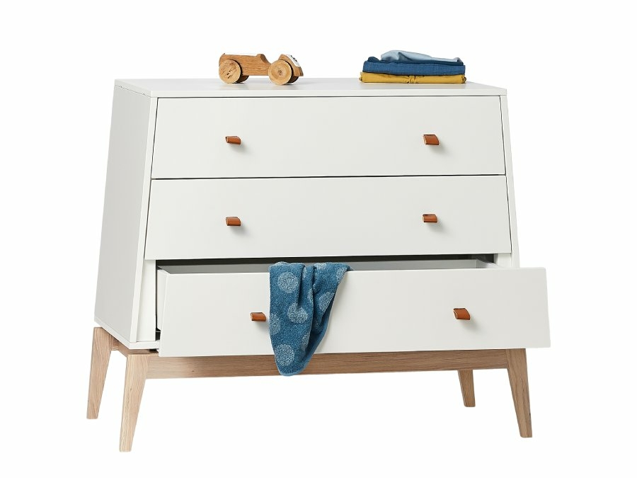 Leander Luna commode - wit / eiken - Afbeelding 2