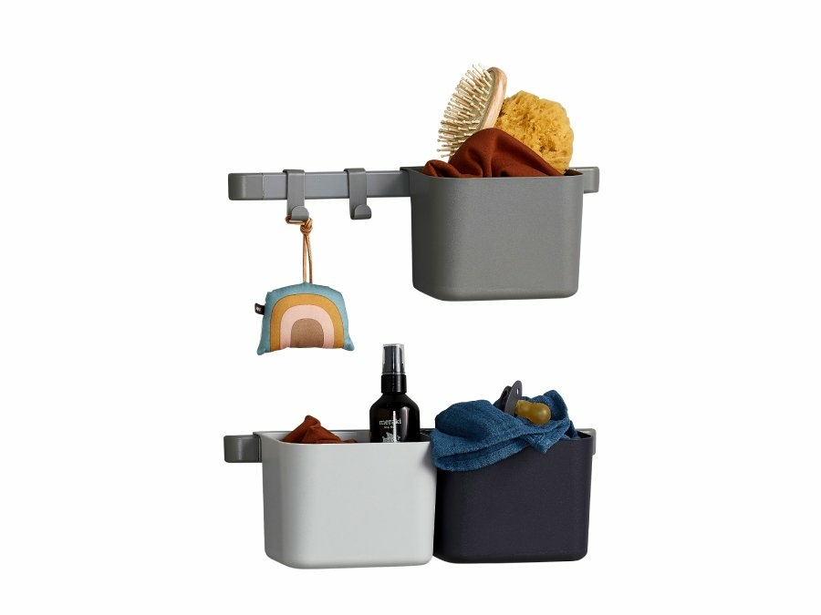 752010 72 Leander organizers kort 3 bakjes Dusty Grey gevuld