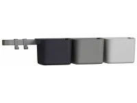 Leander organizers lang - 3 bakjes - Dusty Grey