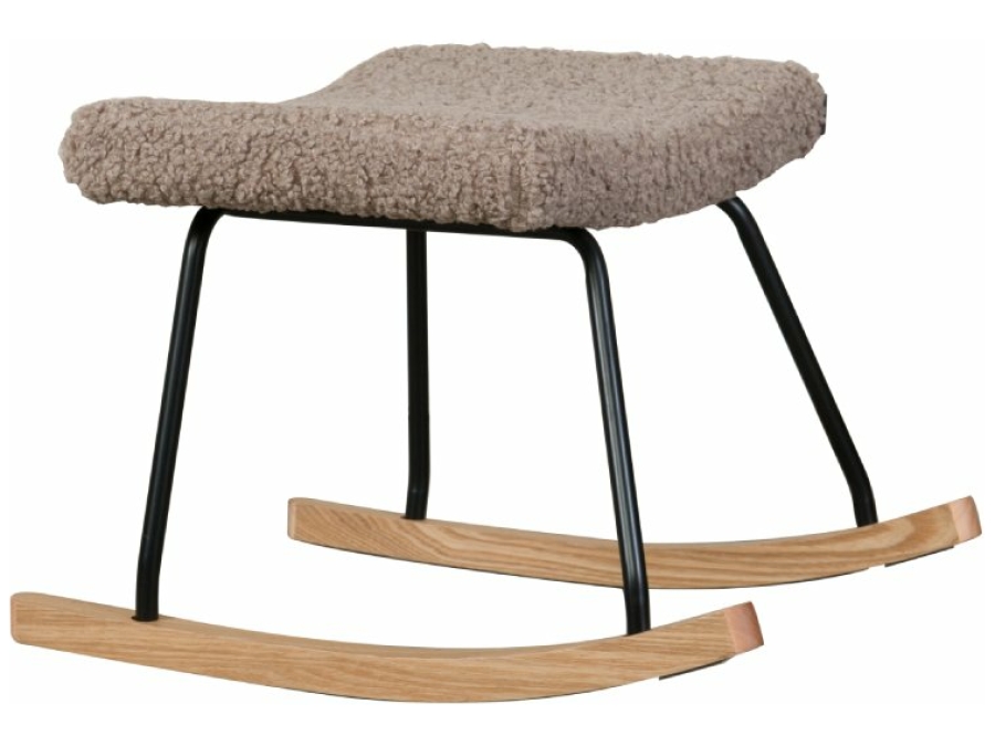 Quax Rocking hocker deluxe teddy stone