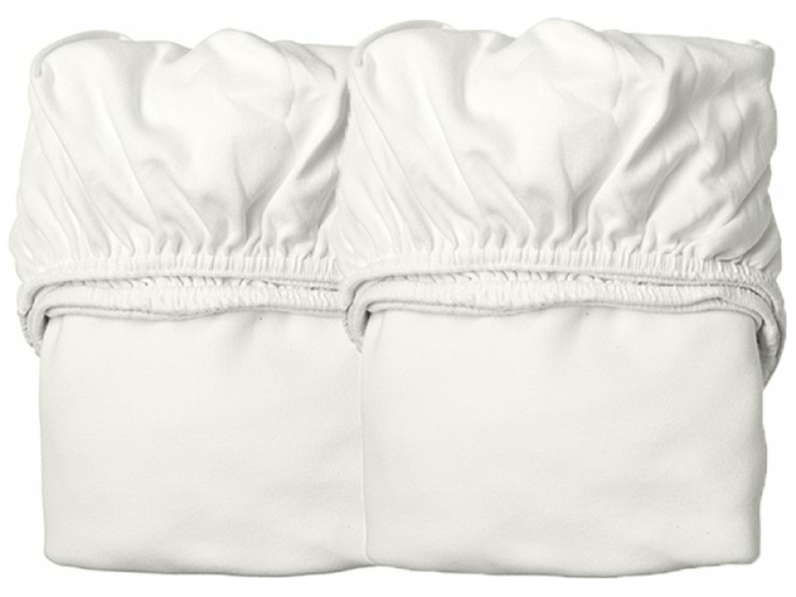 Leander Classic hoeslakens voor wieg - 2 stuks wit