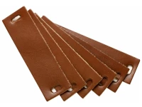 Leander handgrepen bruin leer - 6 stuks