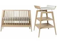 Leander Linea 2-delige babykamer luiertafel - eiken