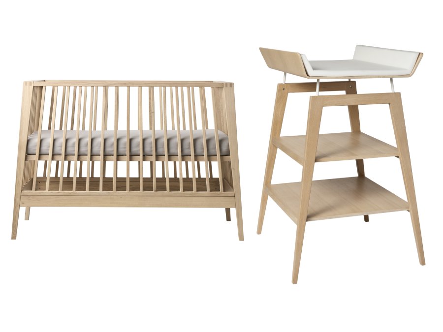 Leander Linea 2-delige babykamer luiertafel - eiken
