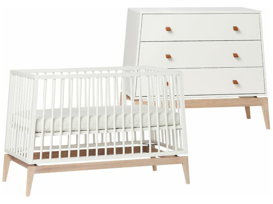 Leander Luna 2-delige babykamer - wit