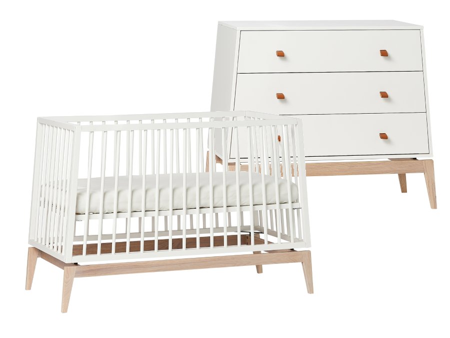 Leander Luna 2-delige babykamer - wit