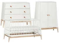 Leander Luna 3-delige meegroeikamer - wit