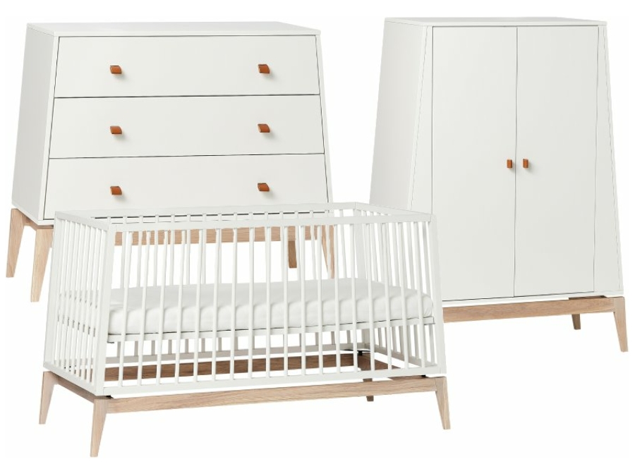 Leander Luna 3-delige meegroeikamer - wit