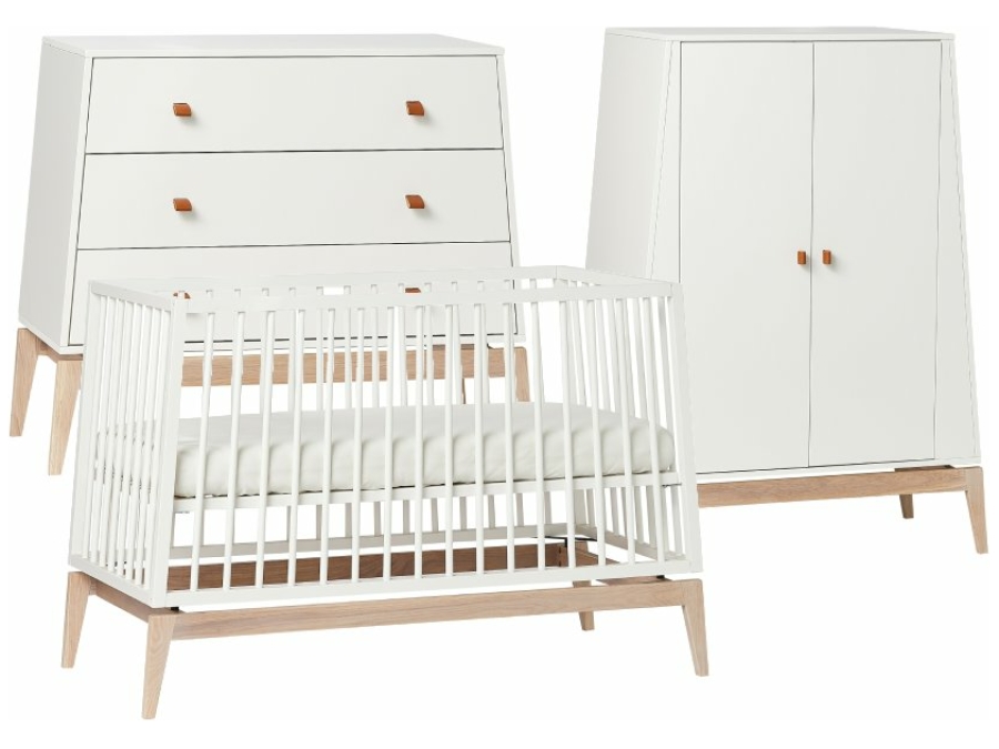 LDNR LU 3 W Leander Luna 3 delige babykamer wit