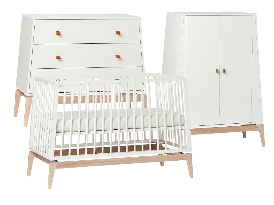 Leander Luna 3-delige babykamer - wit