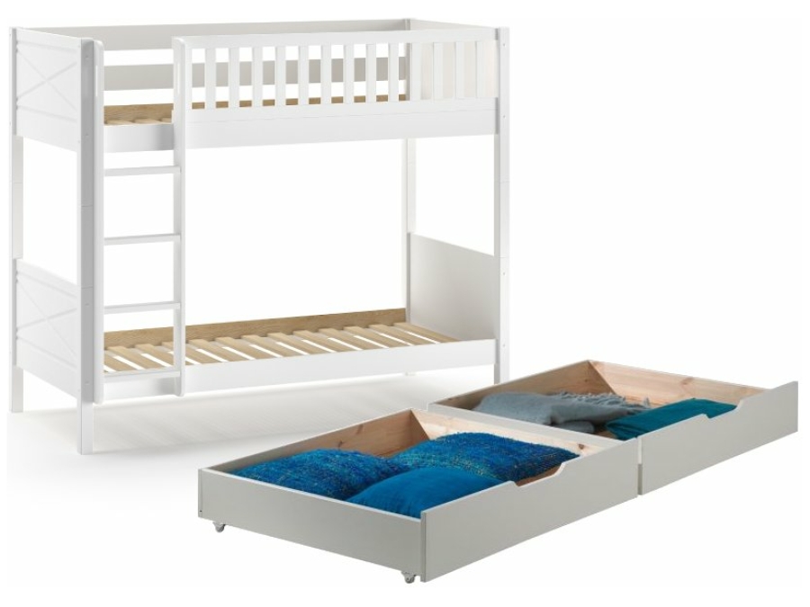 STCOSB94LA14 Vipack Pino Scott stapelbed met opberglades