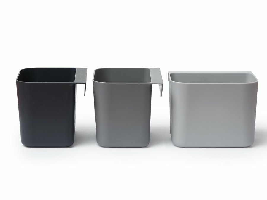 Leander organizers kort - 3 bakjes - Dusty Grey - Afbeelding 3