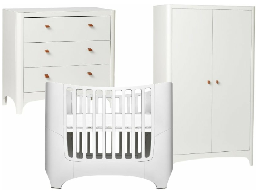 leander classic babykamer 3 delig wit