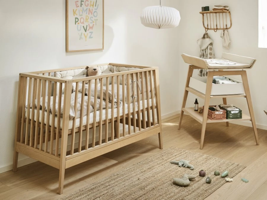 Leander Linea 2-delige babykamer luiertafel - eiken - Afbeelding 6