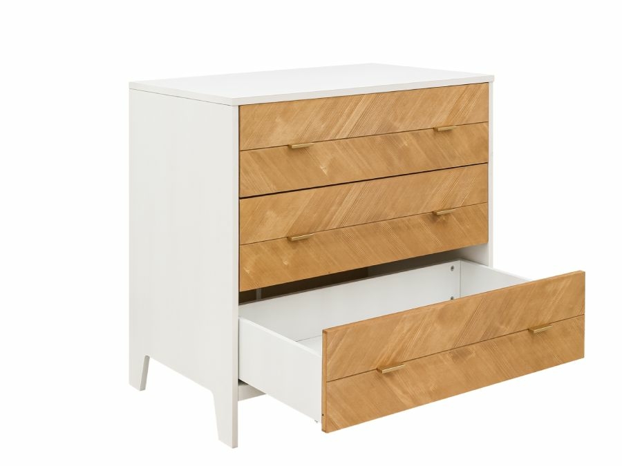 Bopita Isa commode met 3 laden Vintage White - Afbeelding 2