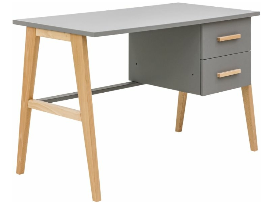 Bopita Fenna bureau Grijs/Naturel
