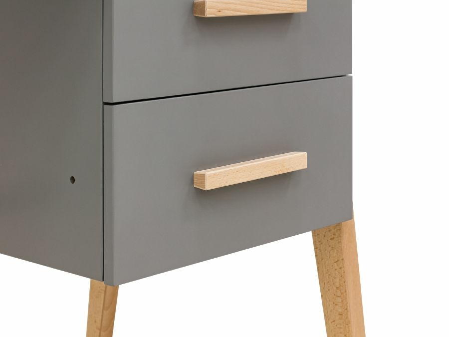 Bopita Fenna bureau Grijs/Naturel - Afbeelding 5