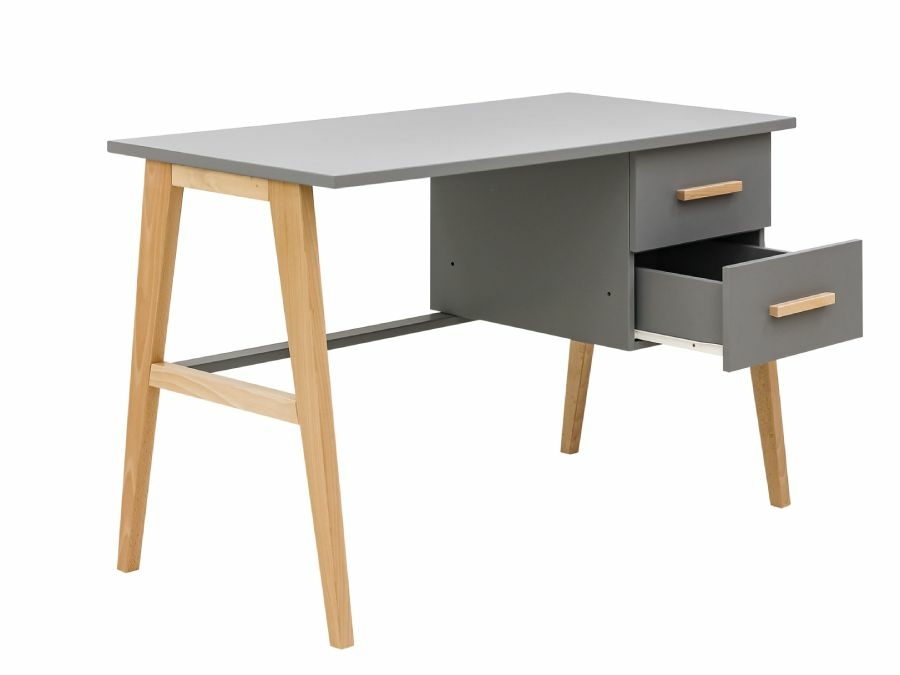Bopita Fenna bureau Grijs/Naturel - Afbeelding 4