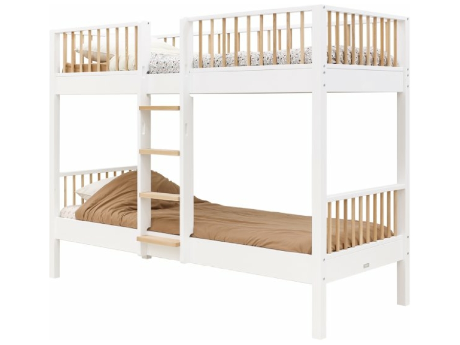 16107803 Bopita Ivo stapelbed 90x200 wit naturel