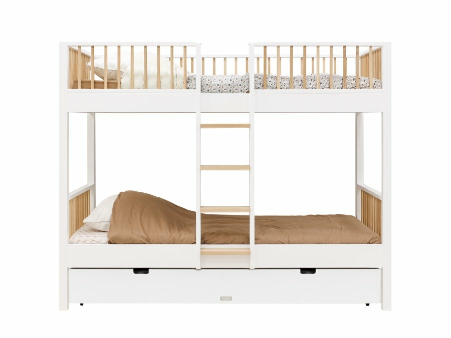 Bopita Ivo stapelbed 90x200 wit / naturel - Afbeelding 6