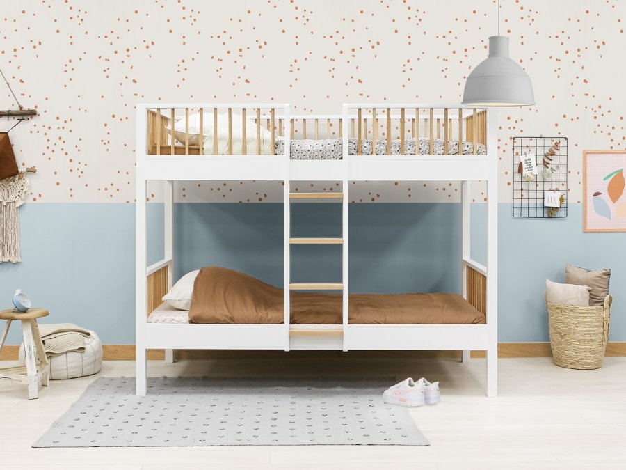 Bopita Ivo stapelbed 90x200 wit / naturel - Afbeelding 7