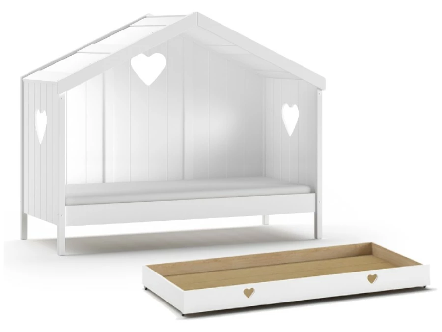 Vipack Amori huisbed met rug + Bedlade - Afbeelding 2