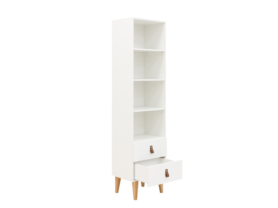 Bopita Indy Boekenkast 190 cm Wit/Naturel - Afbeelding 2