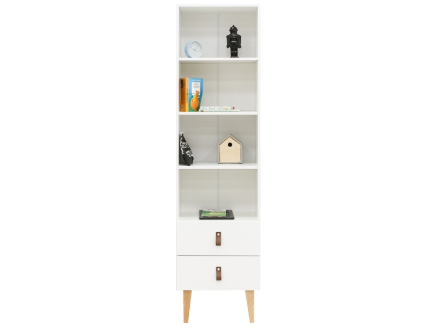 Bopita Indy Boekenkast 190 cm Wit/Naturel
