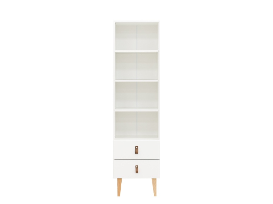 Bopita Indy Boekenkast 190 cm Wit/Naturel - Afbeelding 3