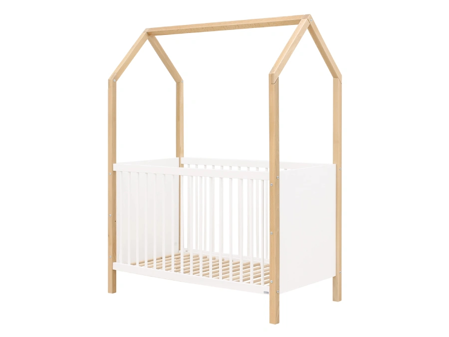 ToiToiKids ledikant Homy 60x120 Wit/Naturel - Afbeelding 2