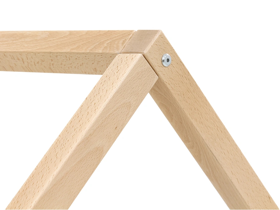 ToiToiKids ledikant Homy 60x120 Mat Zwart/Naturel - Afbeelding 3