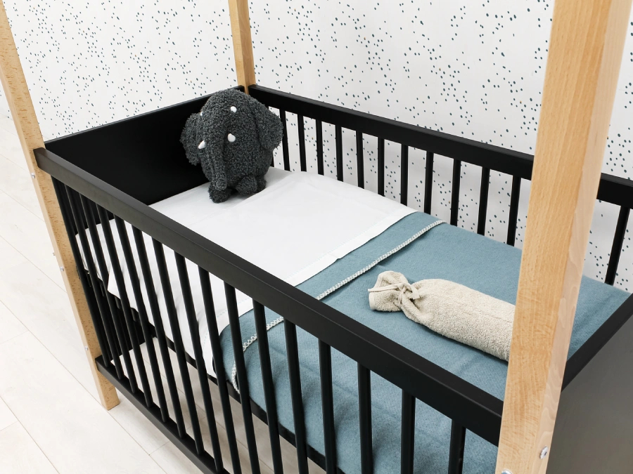 ToiToiKids ledikant Homy 60x120 Mat Zwart/Naturel - Afbeelding 7