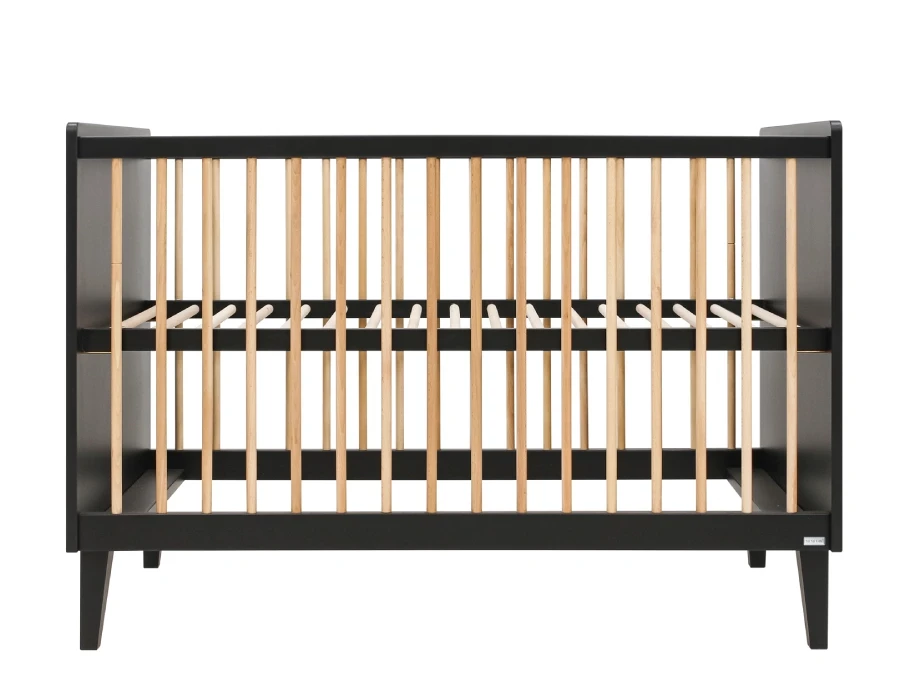 ToiToiKids Xem 3-delige babykamer Mat Zwart/Eiken - Afbeelding 4